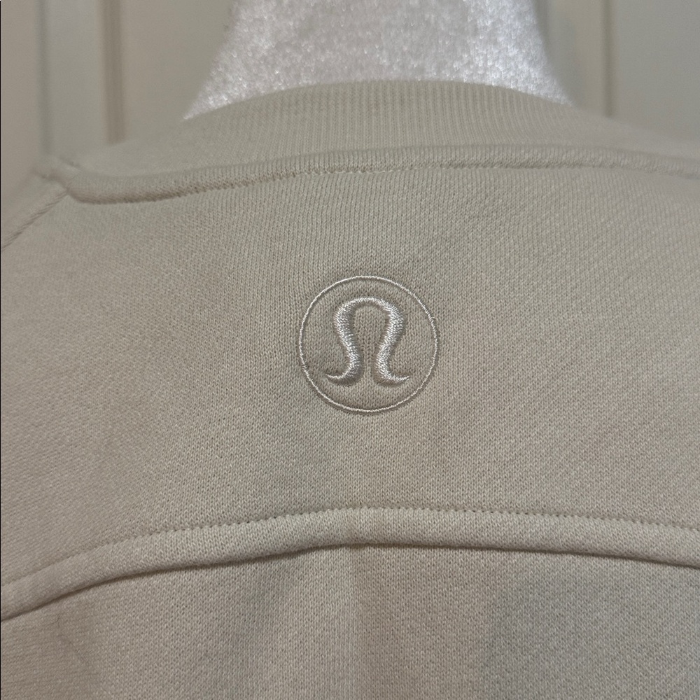 NWT. Lululemon Womens Scuba Oversized Pullover Bone Ivory Sweatshirt Size M/L - Picture 6 of 11